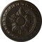 Ekena Millwork Exeter Ceiling Medallion (Fits Canopies up to 3 1/8"), Hnd-Painted Stone Hearth, 17 3/4"OD x 1 1/8"P CM17EXSHF - alternate 1